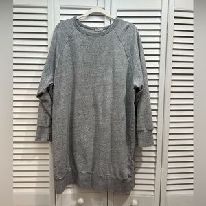 GAP grey sweatshirt dress. Excellent condition. Hits at knee. Great with boots.